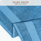 Rhodes Towel Aqua 100% Cotton Hotel Quality Soft Super Absorbent Hand Bath Towels, Sheets & Face Cloths by OLIVIA ROCCO