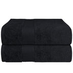 Rhodes Towel Black 100% Cotton Hotel Quality Soft Super Absorbent Hand Bath Towels, Sheets & Face Cloths by OLIVIA ROCCO