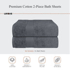 Rhodes Towel Grey 100% Cotton Hotel Quality Soft Super Absorbent Hand Bath Towels, Sheets & Face Cloths by OLIVIA ROCCO