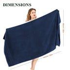 Rhodes Towel Royal Blue 100% Cotton Hotel Quality Soft Super Absorbent Hand Bath Towels, Sheets & Face Cloths by OLIVIA ROCCO