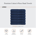 Rhodes Towel Royal Blue 100% Cotton Hotel Quality Soft Super Absorbent Hand Bath Towels, Sheets & Face Cloths by OLIVIA ROCCO
