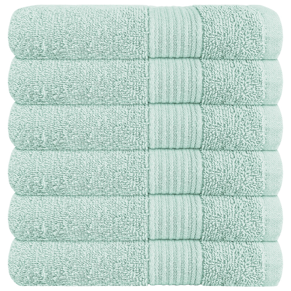 Rhodes Towel Seafoam 100% Cotton Hotel Quality Soft Super Absorbent Hand Bath Towels, Sheets & Face Cloths by OLIVIA ROCCO