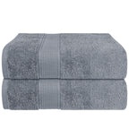 Rhodes Towel Silver 100% Cotton Hotel Quality Soft Super Absorbent Hand Bath Towels, Sheets & Face Cloths by OLIVIA ROCCO