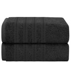 Ritz Viscose Stripe Super Soft Cotton Luxury Absorbent Towels, Jumbo Bath Sheet Packs & Towel Bale Sets Available by OLIVIA ROCCO