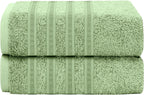 Ritz Viscose Stripe Super Soft Cotton Luxury Absorbent Towels, Jumbo Bath Sheet Packs & Towel Bale Sets Available by OLIVIA ROCCO