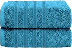 Ritz Viscose Stripe Super Soft Cotton Luxury Absorbent Towels, Jumbo Bath Sheet Packs & Towel Bale Sets Available by OLIVIA ROCCO