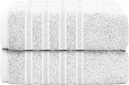 Ritz Viscose Stripe Super Soft Cotton Luxury Absorbent Towels, Jumbo Bath Sheet Packs & Towel Bale Sets Available by OLIVIA ROCCO