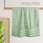 Ritz Viscose Stripe Super Soft Cotton Luxury Absorbent Towels, Jumbo Bath Sheet Packs & Towel Bale Sets Available by OLIVIA ROCCO