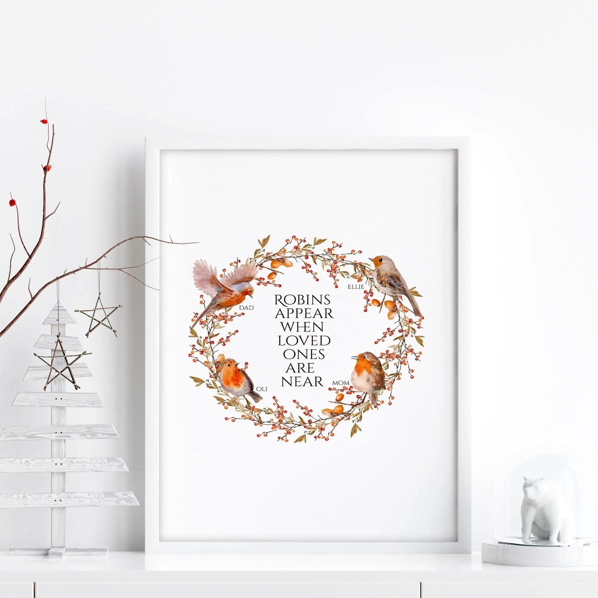 Personalized family tree for Christmas decor About Wall Art