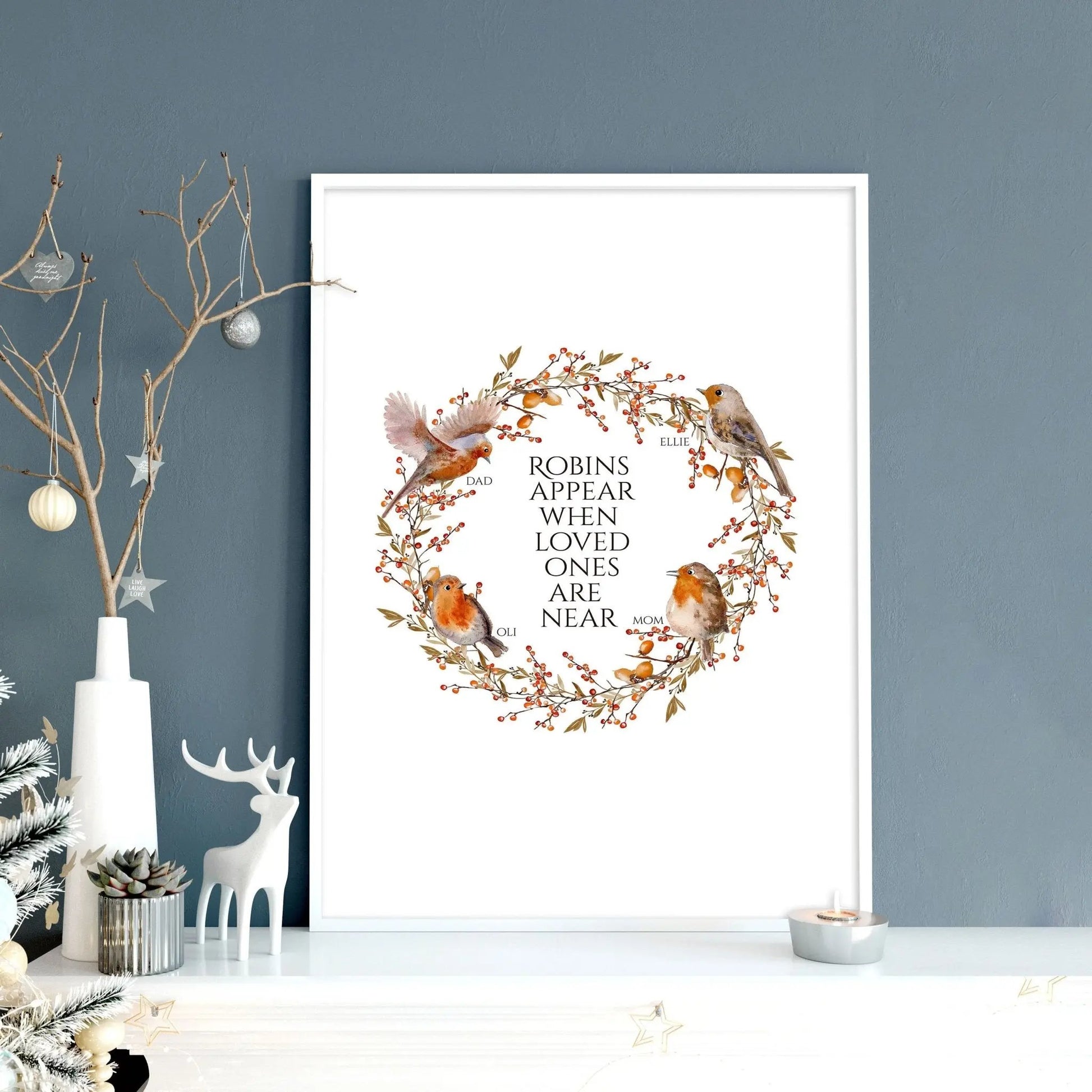 Personalized family tree for Christmas decor About Wall Art