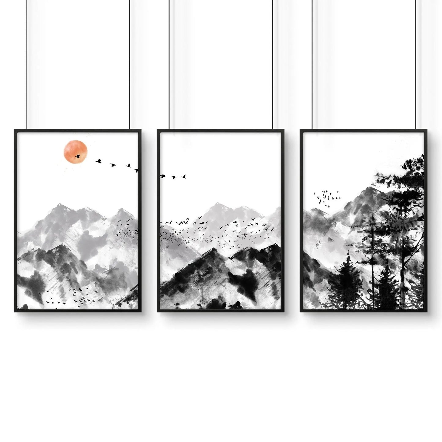 Scandi Artwork | set of 3 wall art prints About Wall Art