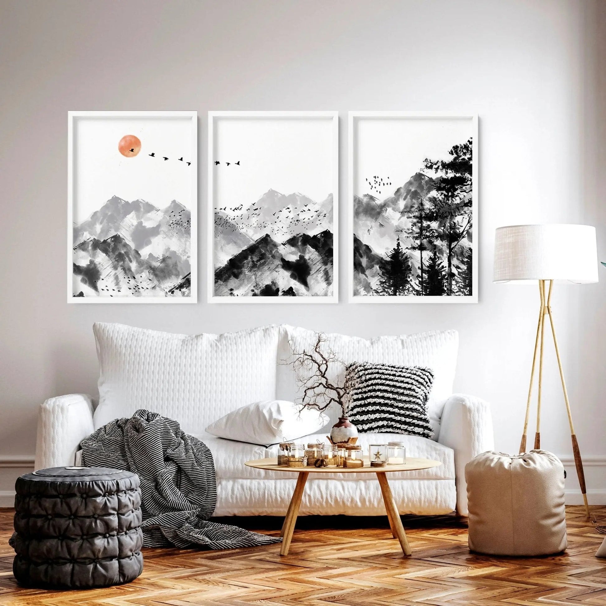 Scandi Artwork | set of 3 wall art prints About Wall Art