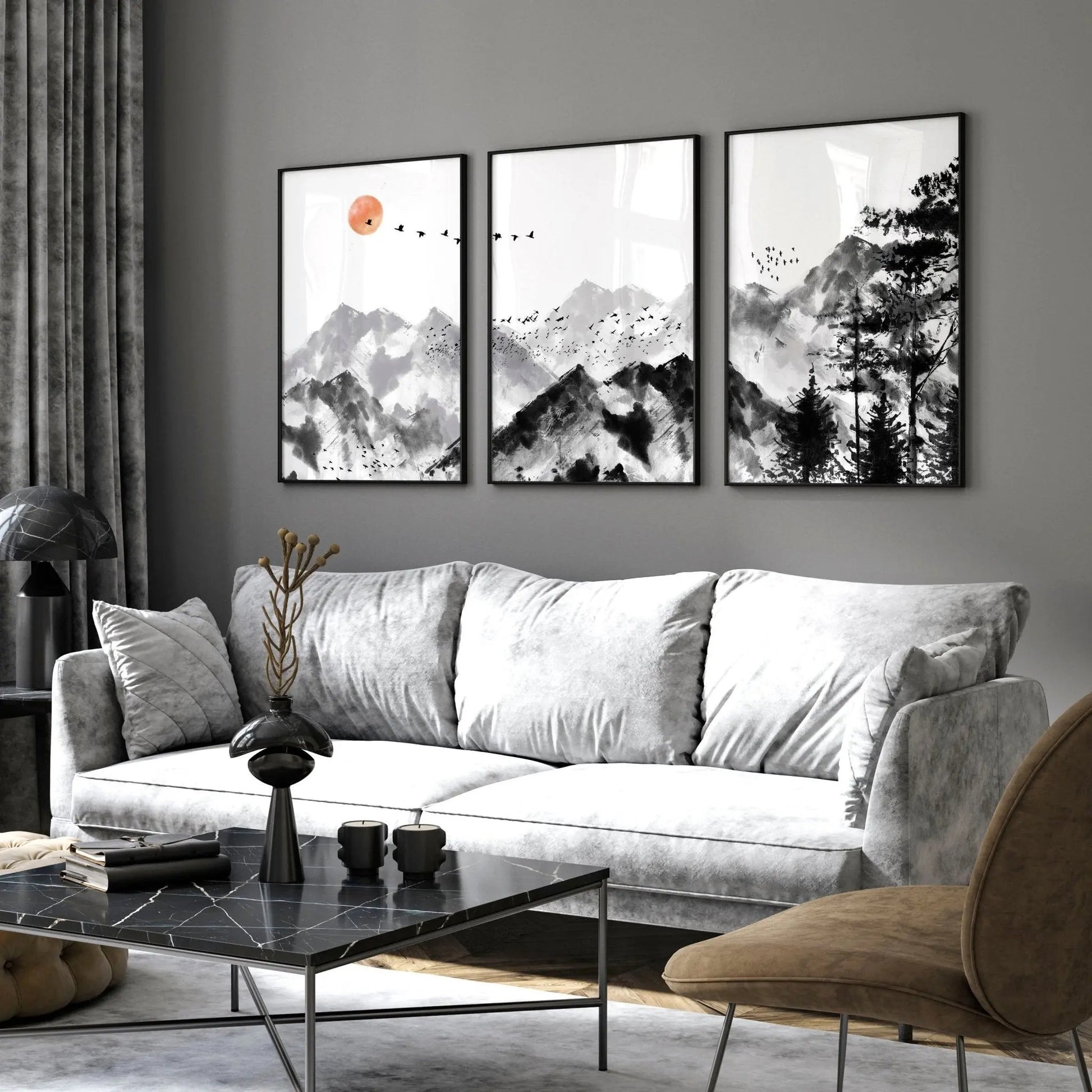 Scandi Artwork | set of 3 wall art prints About Wall Art