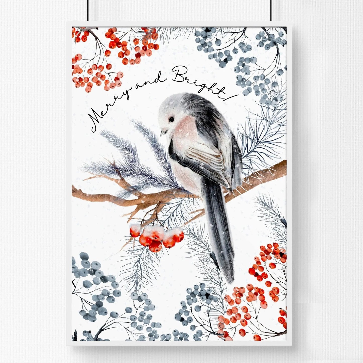 Scandinavian Christmas decoration wall art print About Wall Art