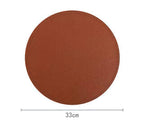 SophistiMat Brown Leather Placemat and Coaster Set
