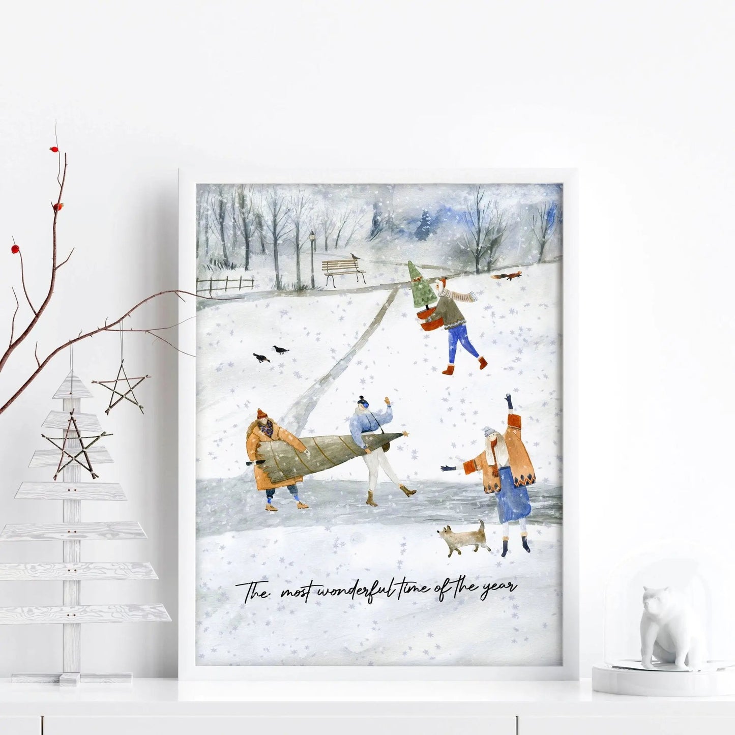 Christmas wall hanging decoration art print About Wall Art