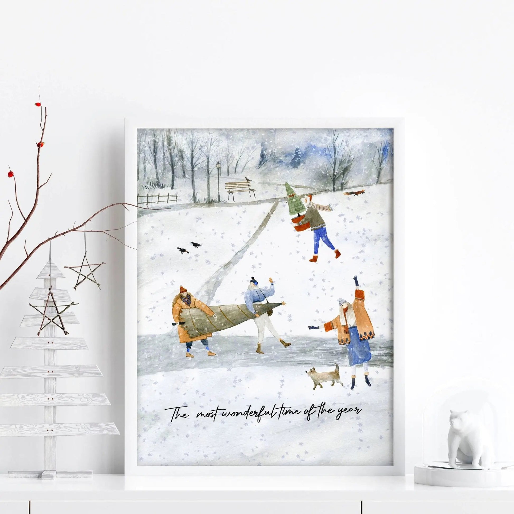 Christmas wall hanging decoration art print About Wall Art